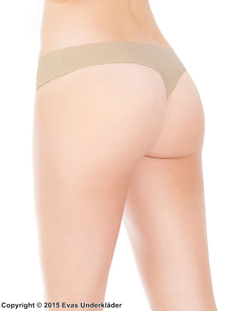Classic thong, microfiber, without pattern